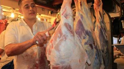 La carne de cerdo sigue a L46.00 la libra.