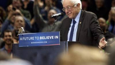 Bernie Sanders suma su segunda victoria del día. Foto: AFP