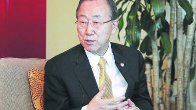 Ban Ki-moon, secretario general de las Naciones Unidas.