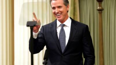 El Gobernador de California, Gavin Newsom, busca obligar a Trump a revelar sus declaraciones de impuestos./EFE.