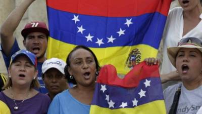 Venezolanos en el extranjero se unieron a las protestas contra Maduro.