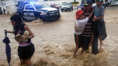 Las lluvias a causa de Ingrid dejaron fuertes daños en México.