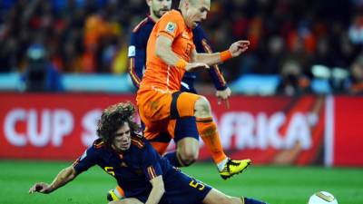 España y Holanda jugaron la final de Sudáfrica 2010.