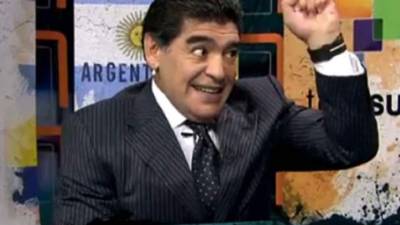 Diego Maradona sigue con la lengua suelta en su programa.