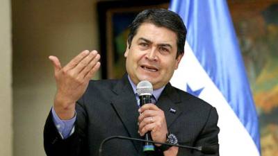 El presidente Juan Orlando Hernández anunció la creación del frente nacional contra la sequía.