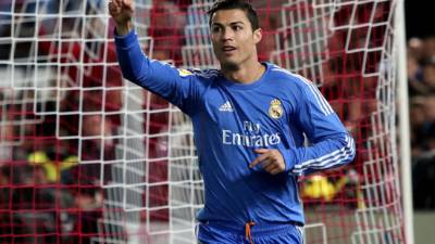 Cristiano Ronaldo celebrando su gol contra el Almería.