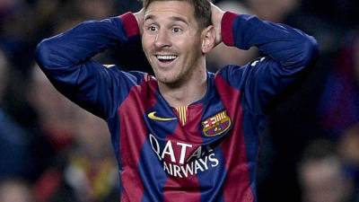 Lionel Messi durante el partido contra el Atlético de Madrid.