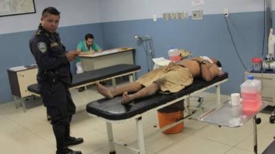 El sospechoso se recupera en el Hospital Atlántida.