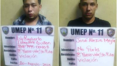 Los jóvenes detenidos son originarios del municipio de Santa Rita.