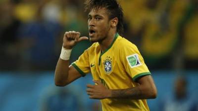 Neymar ya suma dos goles en el Mundial de Brasil.