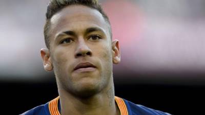 Neymar no se pudo hacer presente en la victoria de hoy frente al Atlético. Foto AFP/ Josep Lago.