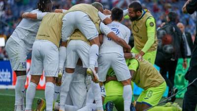Honduras con el tercer puesto de la primera edición de la Liga de Naciones de Concacaf. Foto Twitter Nations League.