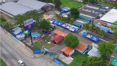 Foto aérea del Agas en San Pedro Sula. Foto Franklin Muñoz.