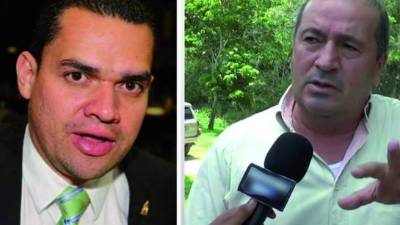 Los diputados hondureños Tomás Zambrano y Román Villeda.
