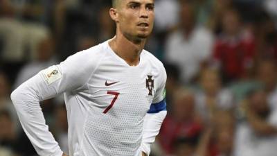 Cristiano Ronaldo se marchó del Mundial de Rusia con cuatro anotaciones. FOTO AFP-Jonathan NACKSTRAND