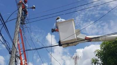 Cuadrillas de la Empresa Energía Honduras trabajarán en mantenimiento de algunos circuitos.