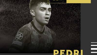 Pedri del FC Barcelona ha sido nominado al Balón de Oro 2021.