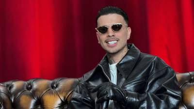 Imagen de archivo de Rauw Alejandro para EFE durante una rueda de prensa en Miami, Florida (EE.UU.).