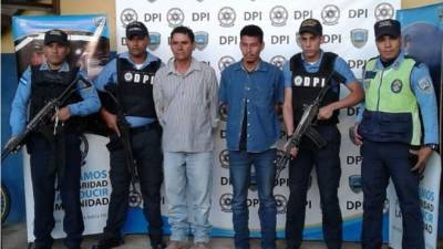 Los detenidos en el departamento de Lempira.