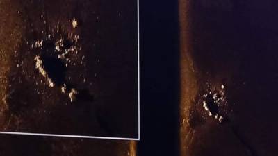 Fotografías facilitadas por la Armada del submarino ARA San Juan, hallado esta noche en el Atlántico a unos 600 kilómetros de la ciudad patagónica de Comodoro Rivadavia. EFE/Armada Argentina