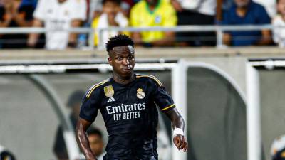 Vinicius anotó el gol del descuento del Real Madrid.