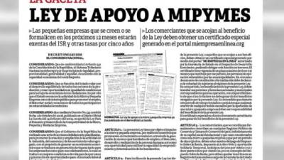 Las mipymes tendrán un año para formalizarse.