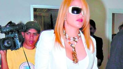 Francis María Quezada, esposa del exgerente de Hondutel Marcelo Chimirri.