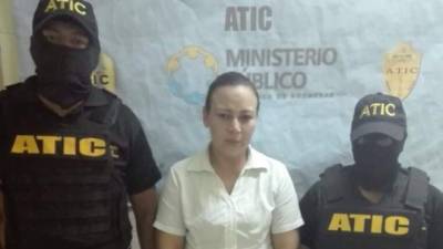 Ana Julia Galindo fue capturada por agentes de la Atic en San Pedro Sula.