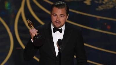 Leonardo Dicaprio ganó el Óscar a mejor actor por 'El renacido'.