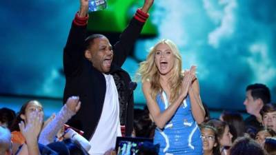 La modelo Heidi Klum y el actor Anthony Anderson.