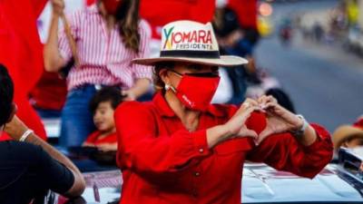 Xiomara Castro de Zelaya, precandidata presidencial del partido Libertad y Refundación (LIBRE).