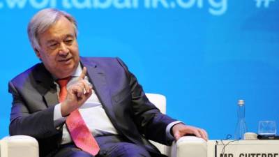 El secretario general de la ONU, António Guterres. AFP/Archivo