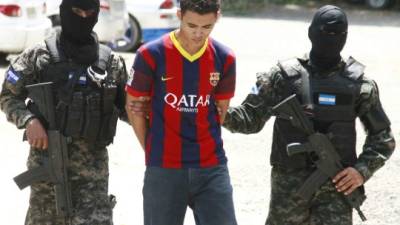 Elementos de Policía Militar capturaron a Joaquín Orlando Guardado Rivera en horas de la mañana de ayer.