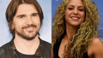 Los colombianos Shakira y Juanes.