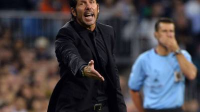 Diego Simeone, durante el partido ante Real Madrid.