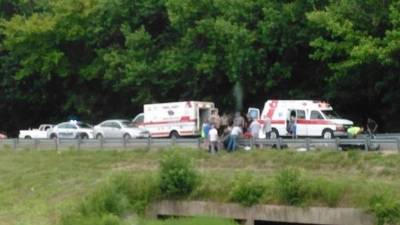 La imagen del 'alma' de un motociclista abandonando su cuerpo tras un fatal accidente se viraliza en la red. Foto Facebook.