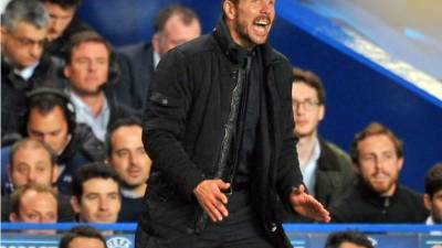 Diego Simeone, durante el partido contra el Chelsea.