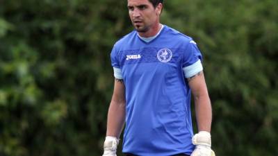 Sebastián Portigliatti, en un entrenamiento del Motagua.