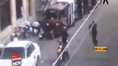 El crimen de un joven ocurrido en la colonia Pedregalito de Tegucigalpa quedò grabado en video.