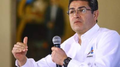 El presidente de Honduras, Juan Orlando Hernández.