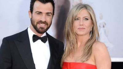 La pareja de famosos Justin Theroux y Jennifer Aniston.