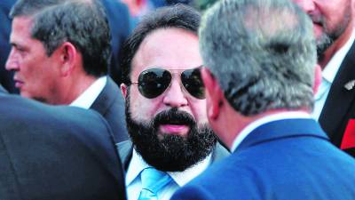 El presidente del Congreso Nacional, Luis Redondo, en un evento conmemorativo de fiestas patrias.