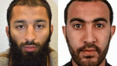 Khuram Shazad Butt (Izq.) y Rachid Redouane residían en Barking, un barrio del este de Londres. Foto: AFP/Policía Metropolitana