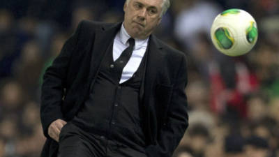 Carlo Ancelotti, durante el partido contra el Espanyol.
