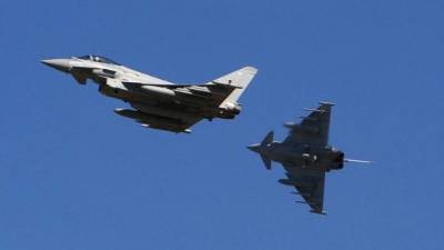 Los cazas españoles realizaban maniobras conjuntas con Francia en el espacio aéreo de Estonia.