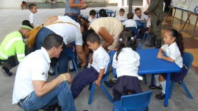 Padres de familia y niños se mostraron contentos.