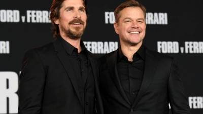 Christian Bale y Matt Damon. Fotos: AFP