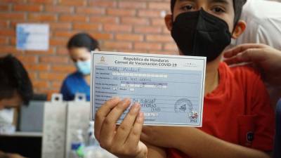 Actualmente se está vacunando a niños de 10 y 11 años.