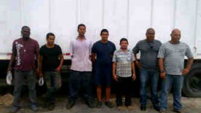 Los ocho detenidos son hondureños; irán a audiencia inicial este miércoles.