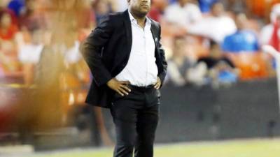 Hernan Medford durante su primer partido oficial con Honduras.